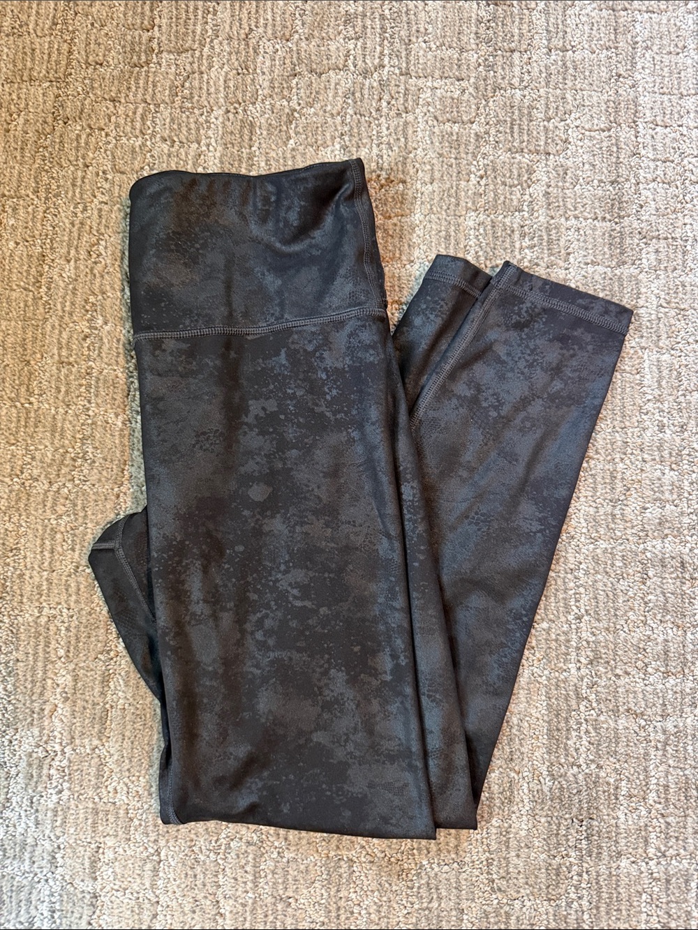 Athleta Black Elation Misty Lace Tight High-Waist Leggings